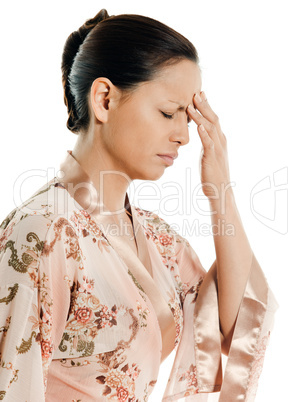 headache woman asian