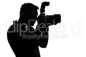 silhouette man portrait photographer