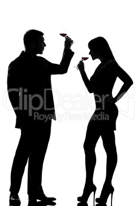 one couple man and woman drinking tasting red wine