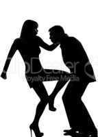 one couple man and woman self defense  violence