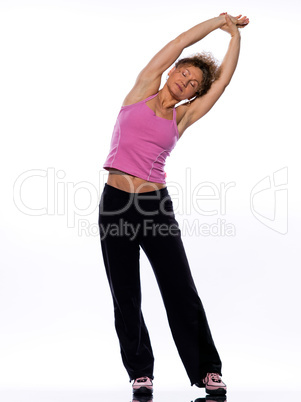 woman stretching posture