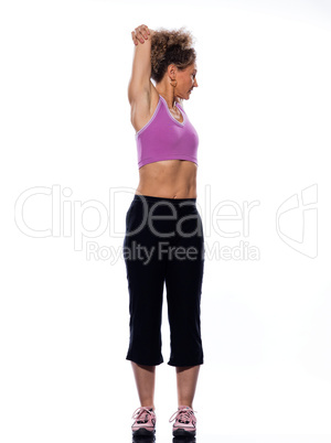 woman stretching posture