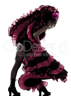 woman dancer dancing french cancan