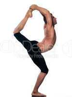 Man  yoga natarajasana lord of the dancer pose