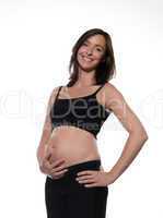 Pregnant Woman Portrait Happy