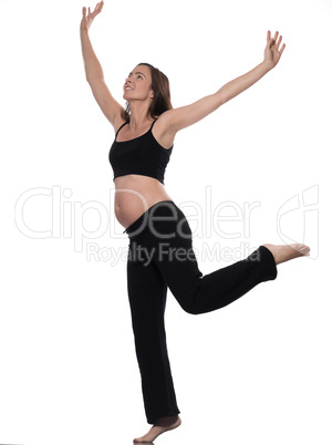 Pregnant Woman Balance Exercise