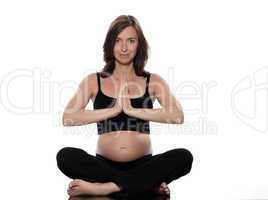 Pregnant Woman Yoga Posture