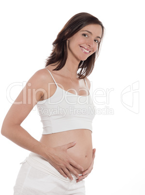 Pregnant Woman Portrait Smile