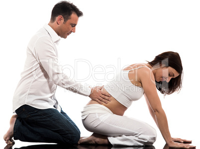 Couple Expecting Baby Massage