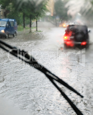 Driving in the rain