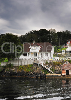 Norwegian wooden house