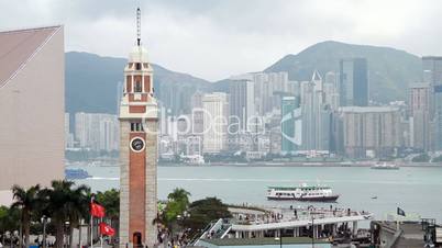 Clock Tower and Victoria Harbour