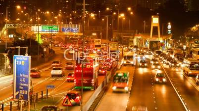 Hong Kong Night Traffic