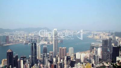 Victoria Harbour and city  skyline