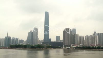 Guangzhou Skyline in the Pearl River