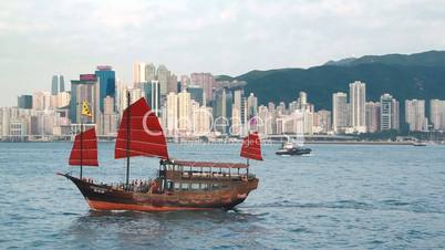 Junkboat in Hong Kong