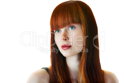 Portrait einer jungen Frau mit langen Haaren
