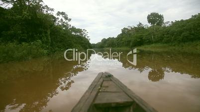 Bootsfahrt auf Amazonas Nebenfluß