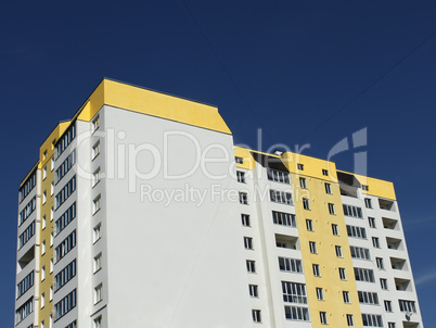 Building against blue sky