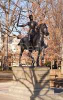 Joan d'Arc statue in Meridian Hill park