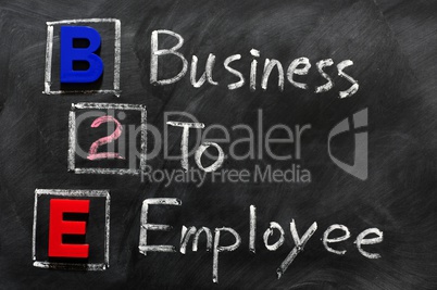 Acronym of B2E - Business to employee