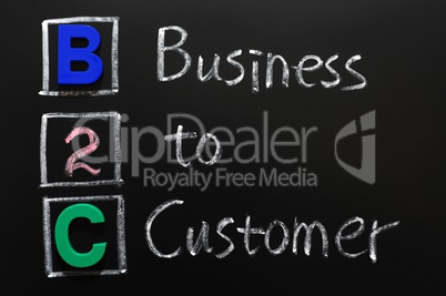 Acronym of B2C - Business to Customer