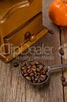 rustic coffee grinder