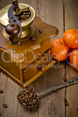 rustic coffee grinder