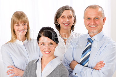 Confident business team smiling portrait