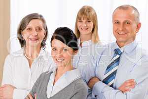 Confident business team smiling portrait