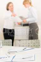 Office supply - two business women discussing
