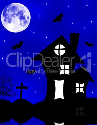 Halloween spooky house