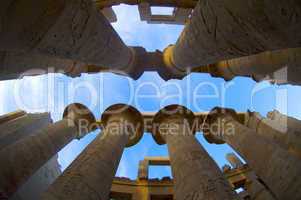 Columns in Karnak Temple