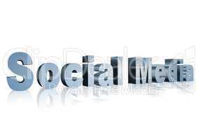 Social Media 3D text - XXXL