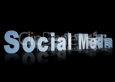 Social Media 3D text - XXXL