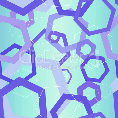 seamless abstract hexagon hi-tech science pattern background
