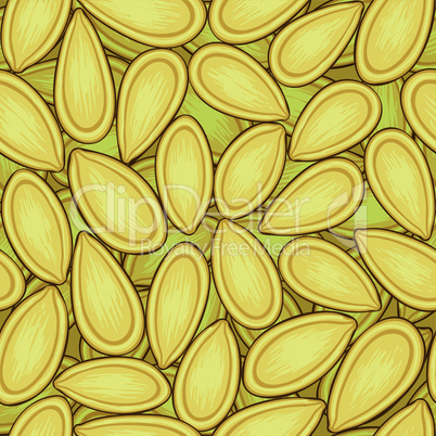 seeds of a pumpkin seamless background