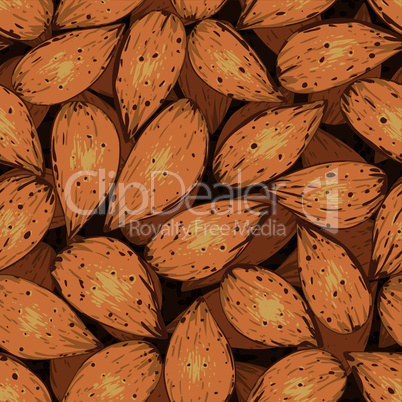 shelled almonds seamless background pattern texture