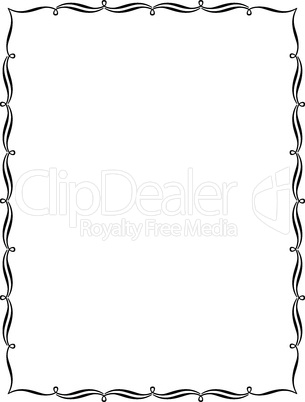 calligraphy penmanship ornamental deco frame pattern