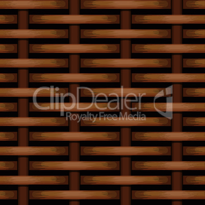 woven wicker rail fence seamless background