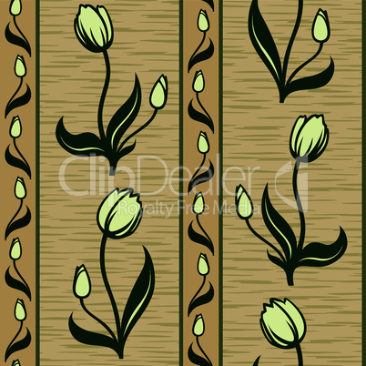 tulip line seamless background pattern wallpaper