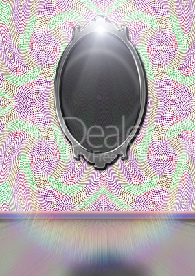 Mirror hanging on a wall
