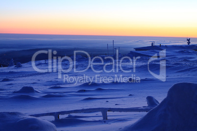 Sonnenaufgang auf dem Brocken