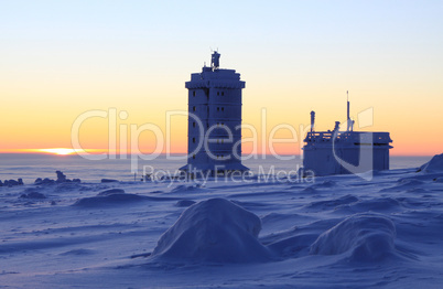 Sonnenaufgang auf dem Brocken