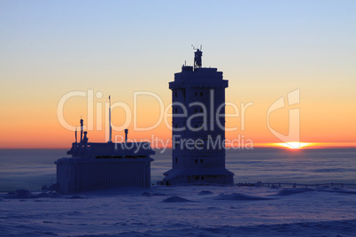 Sonnenaufgang auf dem Brocken