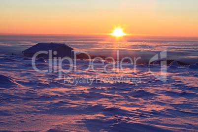 Sonnenaufgang auf dem Brocken