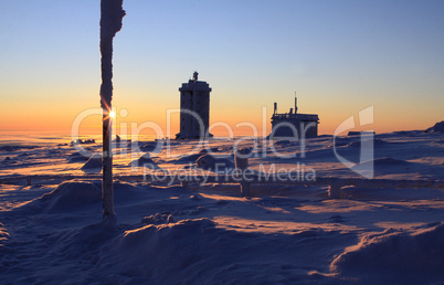 Sonnenaufgang auf dem Brocken