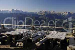 Blick zu den Dolomiten
