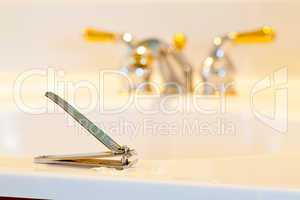 Close up of nail clippers