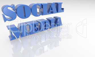 Social Media 3D text - XXXL